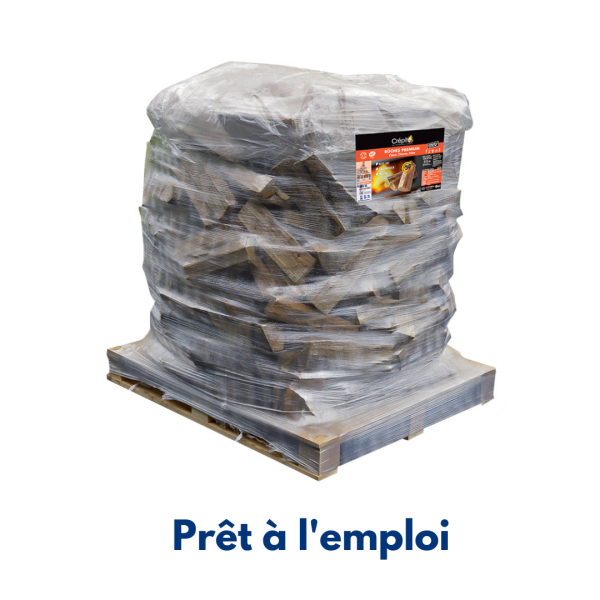 Ballot de bûches premium-40cm bois étuvé G1-1300DM3 bois chêne/fayard - Prêt à l'emploi - Humidité <20%