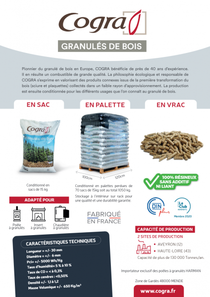 Granulés COGRA 70 sacs