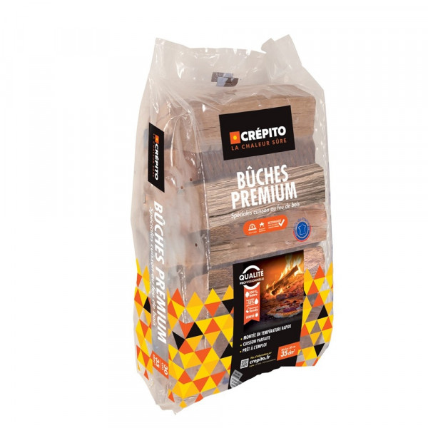 Sacs bûches - Spécial Cuisson - 30 Cm - Crépito