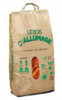 Sac de bois d'allumage 30 litres - PIVETEAU